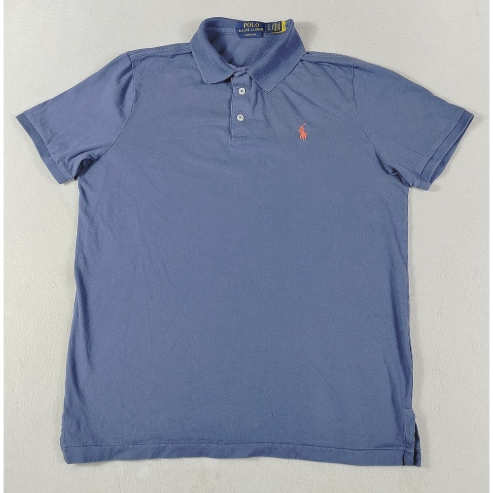 Polo Ralph Lauren Polo Shirt Mens Small Blue Classic Fit Pony Preppy Casual